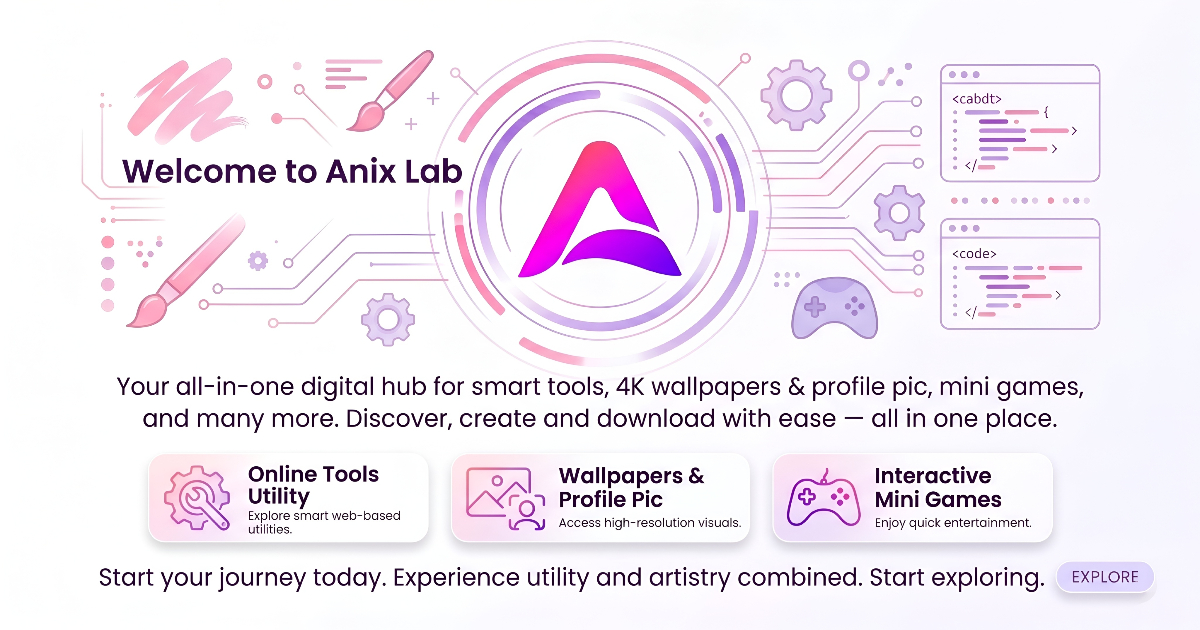 Anix Lab - Explore Tools, Anime, Games, and More